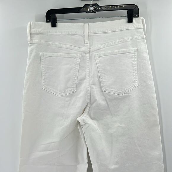 J. Crew Women's Wide Leg Trouser Jeans - White - 32 - New with tags Flawed - Picture 9 of 10